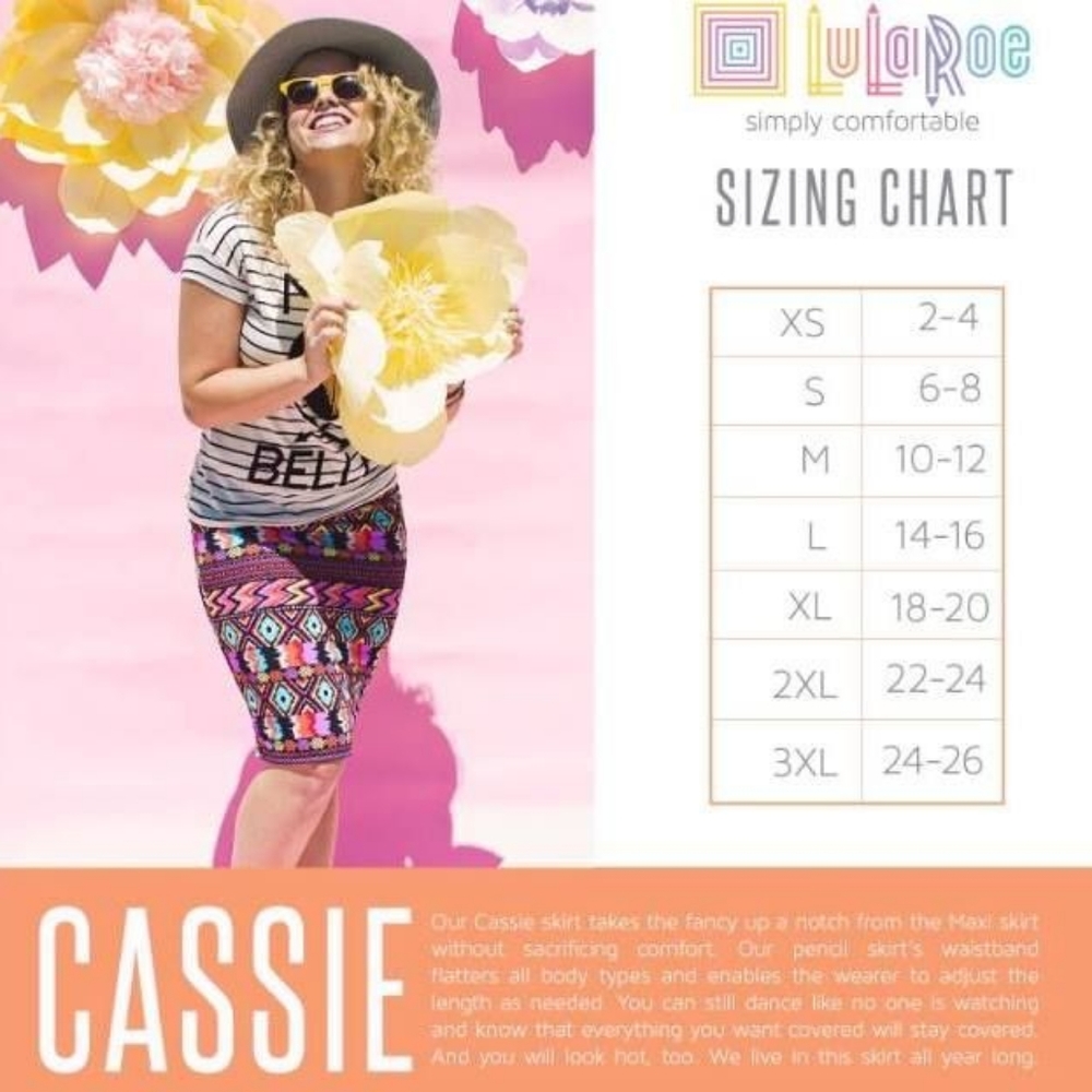 NWT Lularoe Cassie pencil skirt - Picture 4 of 4